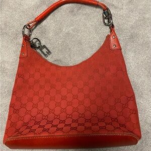 Gucci Scarlet Red Hobo Bag
